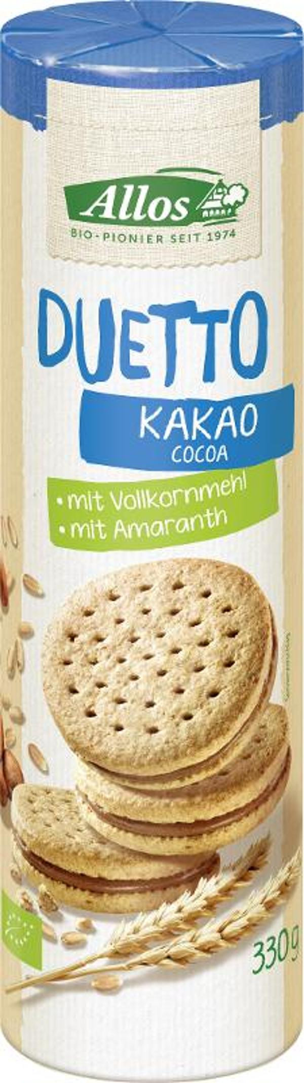 Produktfoto zu Doppelkeks Duetto mit Kakaocreme