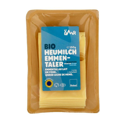 Produktfoto zu Allgäuer Emmentaler Heumilch in Scheiben
