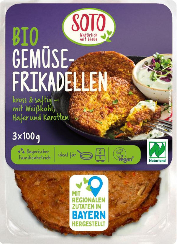 Produktfoto zu Gemüse-Frikadellen XXL vegan
