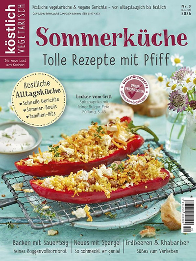 Produktfoto zu Köstlich Vegetarisch "Genussküche für jeden Tag" (Ausgabe 1 Jan_Feb 2026)