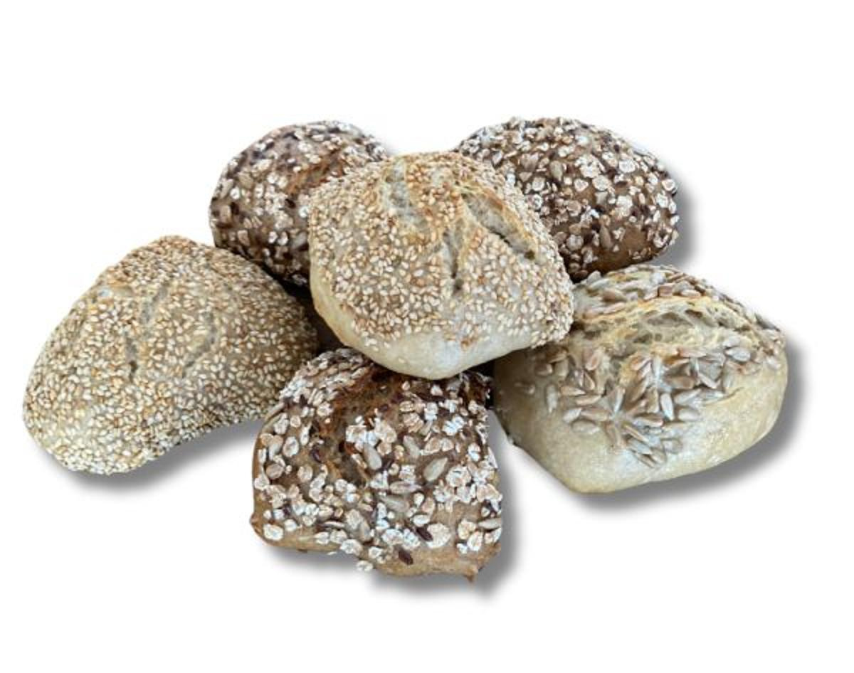 6 St. gemischte Dinkelbrötchen