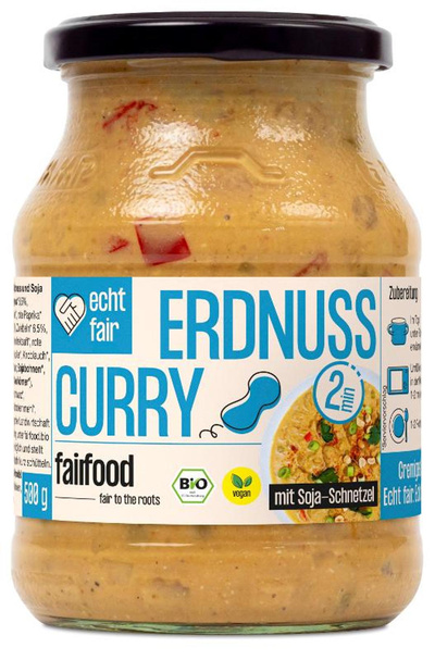 Produktfoto zu Erdnuss Curry vegan FairTrade