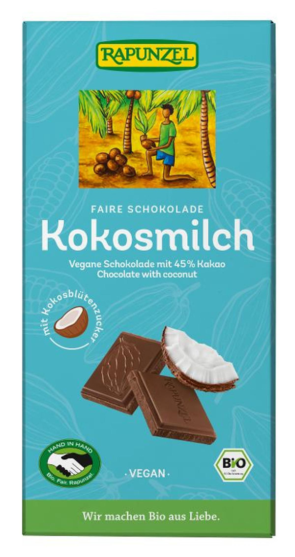 Produktfoto zu Kokosmilch Schokolade HIH