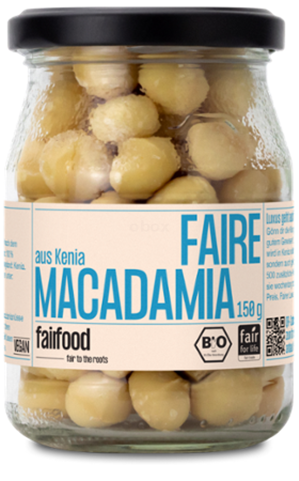 Produktfoto zu Bio Macadamia Natur 150g