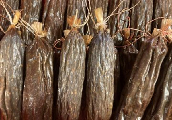 Produktfoto zu Rindersalami natur 250-300g- nur Rind- ohne NPS- hart