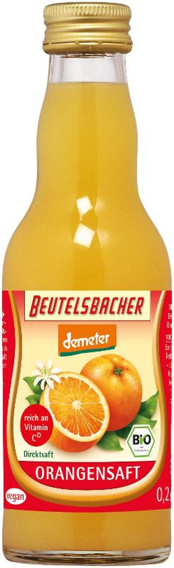 Produktfoto zu Orangensaft 0,2 l