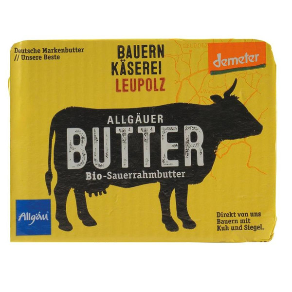 Produktfoto zu Allgäuer Sauerrahmbutter Demeter