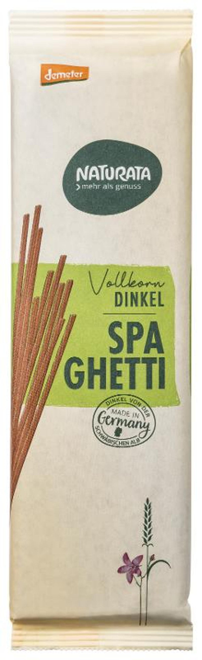 Produktfoto zu Dinkel Spaghetti vollkorn