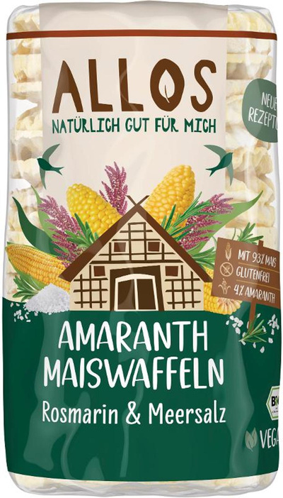 Produktfoto zu Amaranth-Maiswaffeln Rosmarin-Meersalz